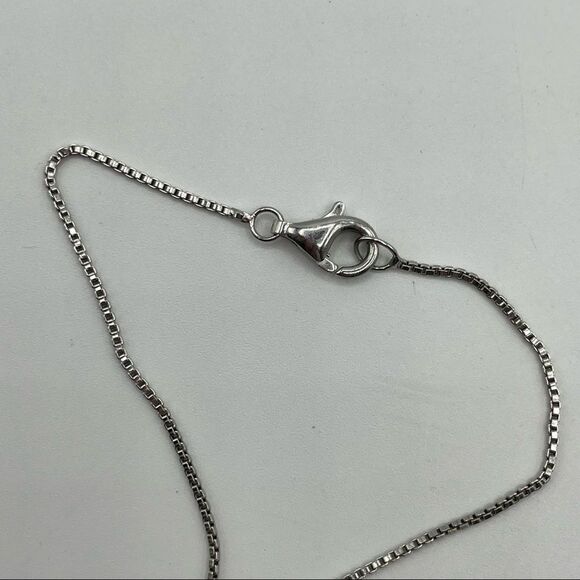 Sterling Silver 925 Genuine Pearl Circle Necklace - Picture 3 of 5